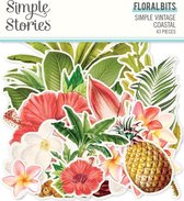 Simple Stories Simple Vintage Coastal Floral Bits (12718)