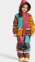 Didriksons - Regenpak set voor baby's - Boardman - Multicolor - Rood - maat 90 (86-98cm)