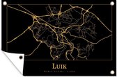 Posters de jardin extérieur Map - Hatch - Or - Zwart - 90x60 cm - Toile de jardin - Affiche extérieure