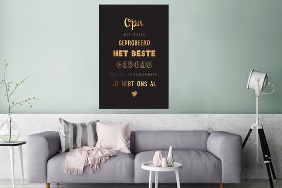 Affiche Vaderdag - Proverbes - Le plus beau cadeau - Citations - Papy - 80x120 cm