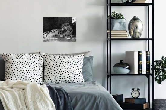 Affiche Panthère - Zwart - Wit - 40x30 cm