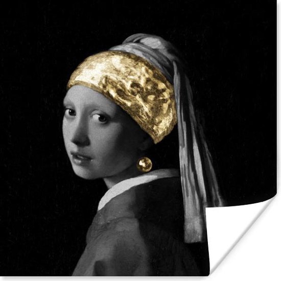 Poster Meisje met de parel - Vermeer - Kunst - 50x50 cm