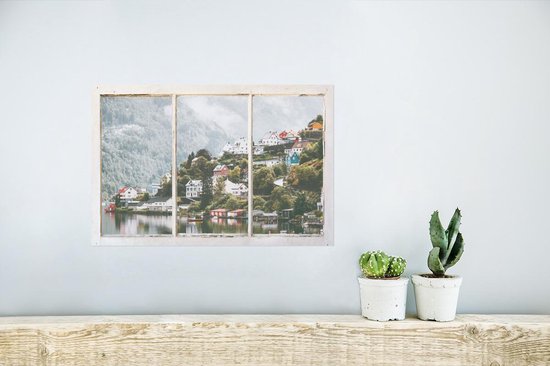 Affiche Look through - Berg - Brouillard - 30x20 cm