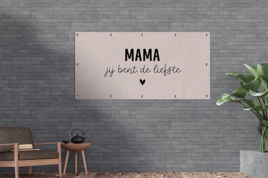 Schuttingposter Spreuken - Quotes - Mama jij bent de liefste - Moeder