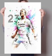 Voetbal Wereldster Print Poster Wall Art Kunst Canvas Printing Op Papier Living Decoratie Multi-color 50X70cm