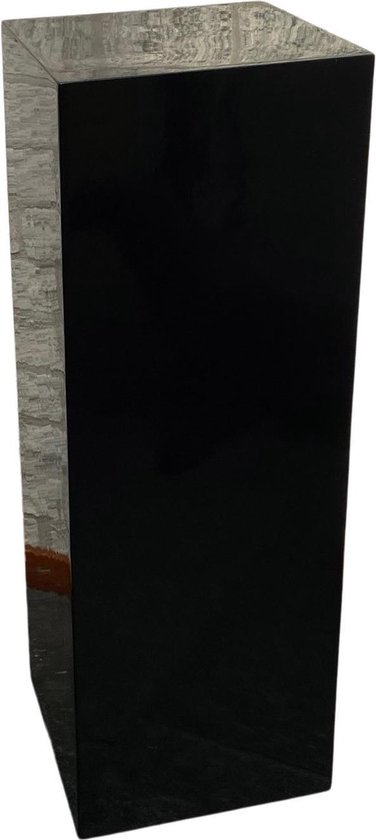Zuil fiberstone hoogglans zwart 100cm, voor binnen en buiten | bol.com