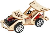 E&CT Trading - Kinderen wetenschap leerpakket - DIY Race Auto - Lasergesneden houten speelgoed - Puzzelspel kinderen
