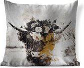 Coussins - Scottish Highlander - Fleurs - Abstrait - 45x45 cm - Sierkussen