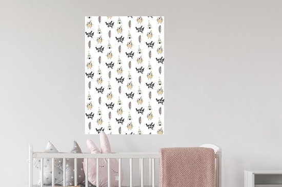 Stickers muraux - Illustrations - Couleurs - Motifs - 60x90 cm - Film adhésif
