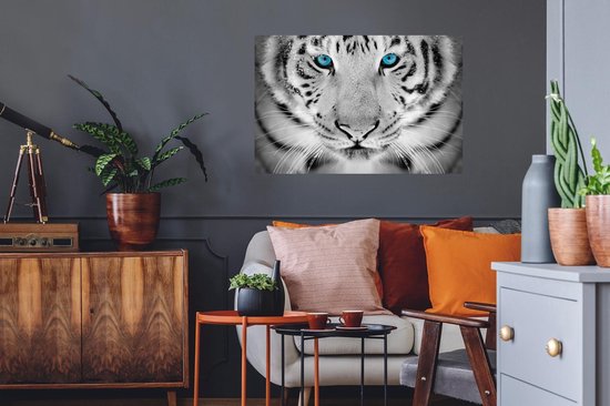 Stickers Stickers muraux - Tigre - Tête - Nez - 90x60 cm - Feuille adhésive