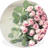 WallCircle - Wall Circle - Wall Circle Indoor - Roses - Rose - Pierre - 30x30 cm - Décoration murale - Peintures Ronds