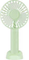 Draagbare Mini Ventilator - USB Oplaadbaar - Draagbaar Kleine Tafelventilator - Mobiele Tafel Fan - Bureau Luchtkoeler Airco - Hand Waaier Lucht Koeler - Aircooler - Air Cooler - groen