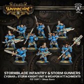 Cygnar Stormblade Infantry & Storm Gunners