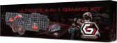 Ultimute 4 In 1 Gaming Set - Keyboard - Headset - Muis/Muismat -