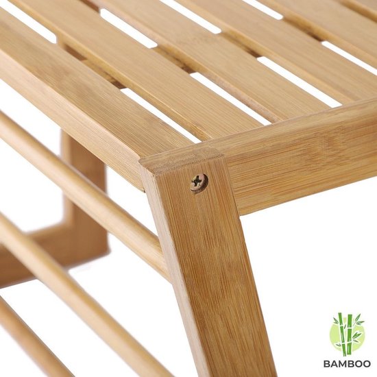 SODUKU Zwevende planken voor muur, badkamerplanken met handdoekstang, wandgemonteerde opbergplanken voor keuken, badkamer, set van 2 bruin
