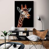Poster Giraffe - Dibond - Meerdere Afmetingen & Prijzen | Wanddecoratie - Interieur - Art - Wonen - Schilderij - Kunst