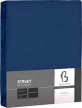 Bonnanotte Hoeslaken Jersey Dubbel Stretch Dark Blue 80x200 t/m 90x220