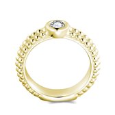 Di Lusso - Ring Tarbes - Zilver 925 - Goud - Dames - 19.00 mm
