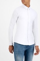Purewhite -  Heren Regular Fit  Essential Overhemd  - Wit - Maat L