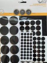 Vloerbeschermers - 131 stuks zwart- stoelbeschermers - zelfklevende viltjes - anti-kras meubelonderzetters