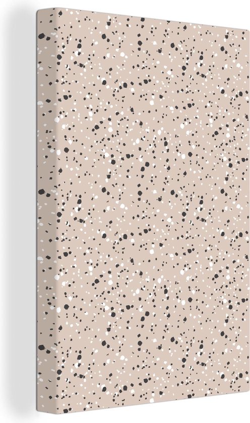 Tableau Été - Pois - Pastel - Motif - 60x90 cm - Décoration murale