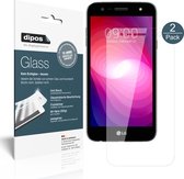 dipos I 2x Pantserfolie helder compatibel met LG X Power 2 Beschermfolie 9H screen-protector