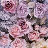 Ambiente servetten - 33x33cm - 20 stuks - Winter roses