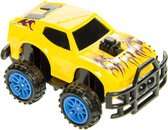 monstertruck jongens 6 cm geel/blauw