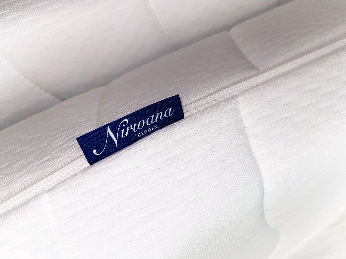 Nirwana Bedden Topdekmatras - NASA Traagschuim - 190x200x7 CM Wit