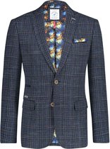 A fish named Fred- Blazer heavy woven blue beige - 52-EU