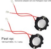 1 Set van 2 Stuks H7 LED koplamp lamphouder Adapter voor VW Volkswagen Golf  5 MK5 GTI... | bol.com