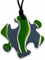 Chewzoo® - Bijtketting - Puzzle - Puzzlestuk - Camouflage