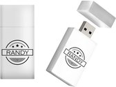 RANDY naam kado verjaardagscadeau cadeau usb stick 16GB - naam cadeau, gefeliciteerd cadeau, kerstcadeau, vaderdag cadeau idee, moederdag cadeau, valentijnscadeau