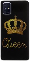 ADEL Siliconen Back Cover Softcase Hoesje Geschikt voor Samsung Galaxy M31s - Queen Koningin