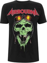 Airbourne Heren Tshirt -2XL- Hell Pilot Glow Zwart