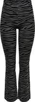 Only Broek Onlsandra Life Flared Pant Box Jrs 15237800 Black/zebra Dark Dames Maat - 36