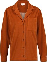 Cyell FALLING LEAF VELVET dames lounge blouse - oranje - Maat 38 Oranje maat 38 (M)