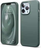HB Hoesje Geschikt voor Apple iPhone 13 Pro Groen - Siliconen Back Cover