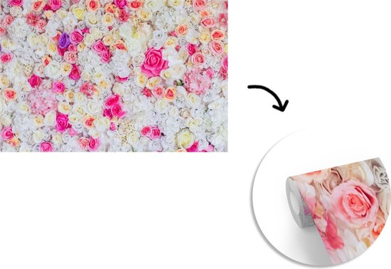 Papier Peint - Papier Papier peint photo Roses - Bloem - Couleurs - Largeur 600 cm x Hauteur 400 cm