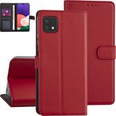 Rood hoesje voor de Samsung Galaxy A22 - Booktype - Pasjeshouder - Magneetsluiting - 5G