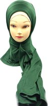 Groene hoofddoek, hijab.