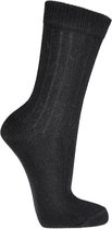 Wollen sokken met Marino en Kashmir wol, 2 paar, zwart, maat 35/38