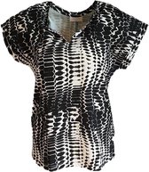 Freequent Top met all over print  maat S