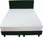 Bedworld Boxspring 140x220 - Medium - Tweedlook - Donker groen (M37)