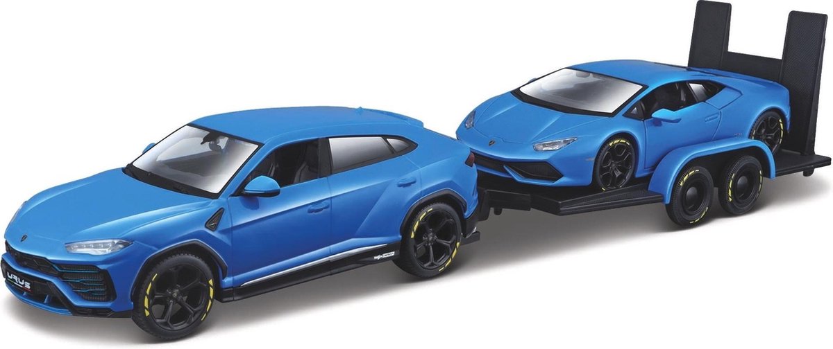 Lamborghini Urus (Blauw) + Lamborghini Huracan (Blauw) (45cm) 1/24 Maisto -  Modelauto... | bol.com