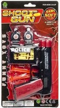 geweer zwart/rood 15 cm