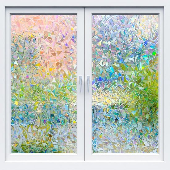 Lifetree Raamfolie, ondoorzichtig, regenboog, zelfklevend, zichtwerende