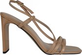 Nude sandalen op hak | Hakken van SAN MARIE | Maat 39