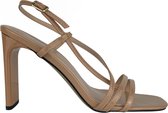 Nude sandalen op hak | Hakken van SAN MARIE | Maat 41