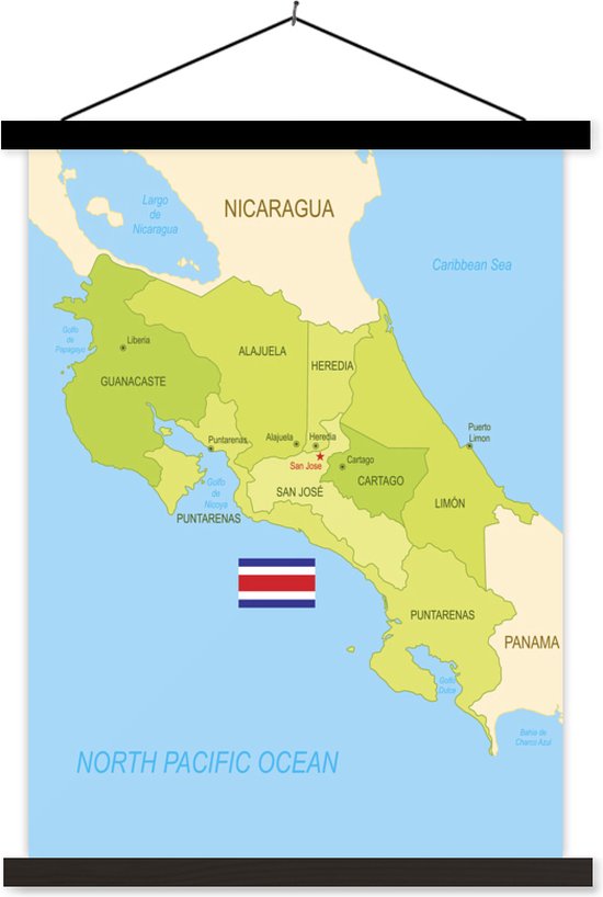 Illustration de la carte du Costa Rica et de l'affiche école drapeau lattes plates... Illustration de la carte du Costa Rica et de l'affiche école drapeau lattes plates...